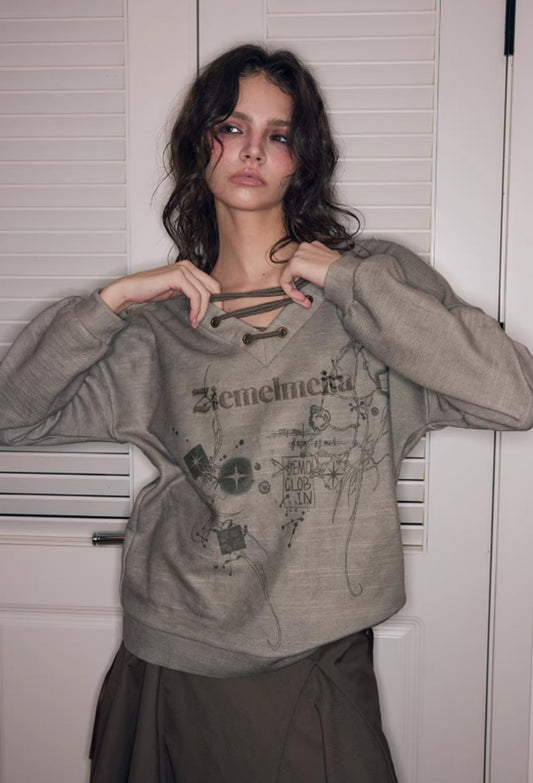 Urban Relic Metal-Laced Oversized Hoodie