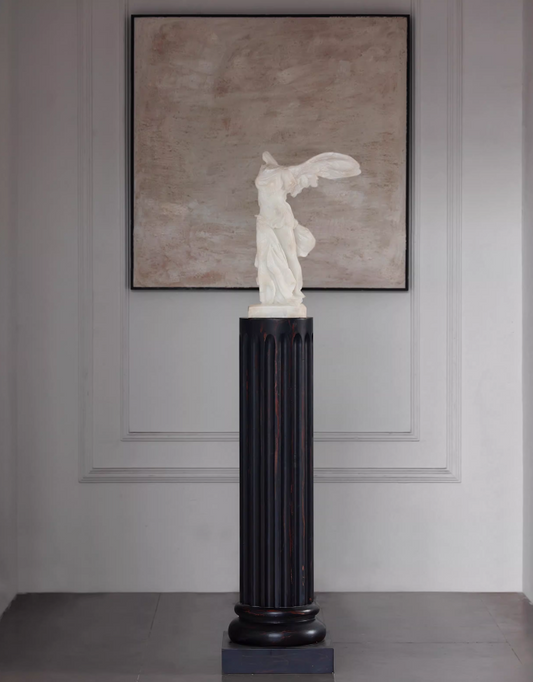 Victory Aura – Jade-Style Winged Goddess Classical Sculpture