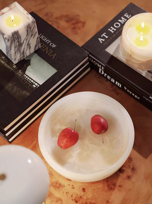 Celestial Platter – Jade & Marble Luxury Fruit Tray