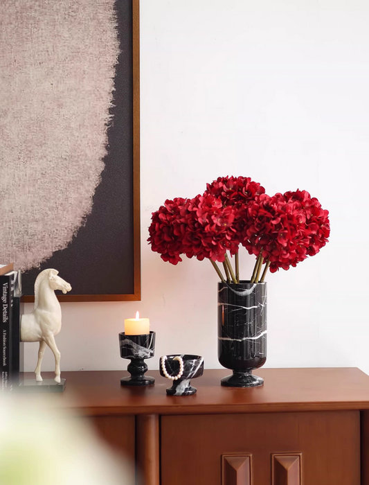 Bulgari Bloom – Marble Floral Vase Accent