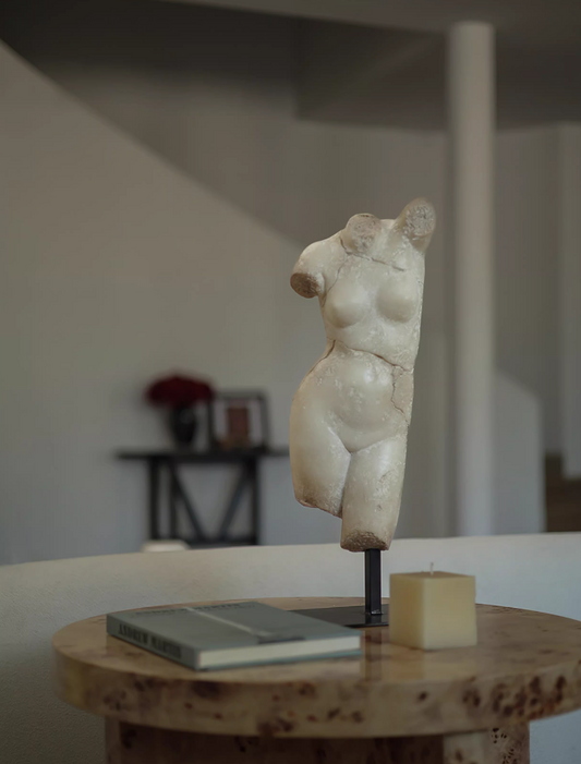 Venus Fragment – Jade-Style Armless Venus Bust Sculpture