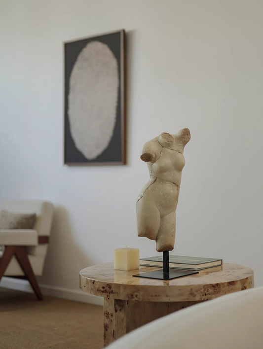 Venus Fragment – Jade-Style Armless Venus Bust Sculpture