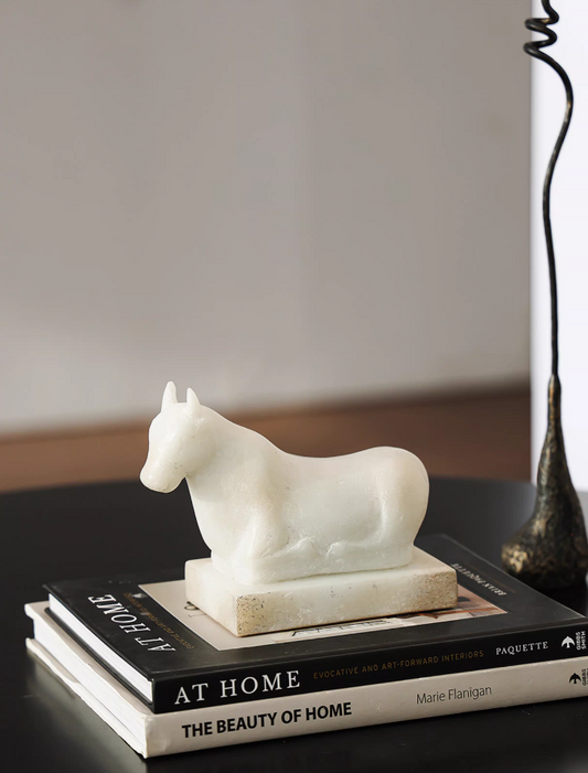 Prosper Ox – Jade-Style Modern Zodiac Bull Sculpture