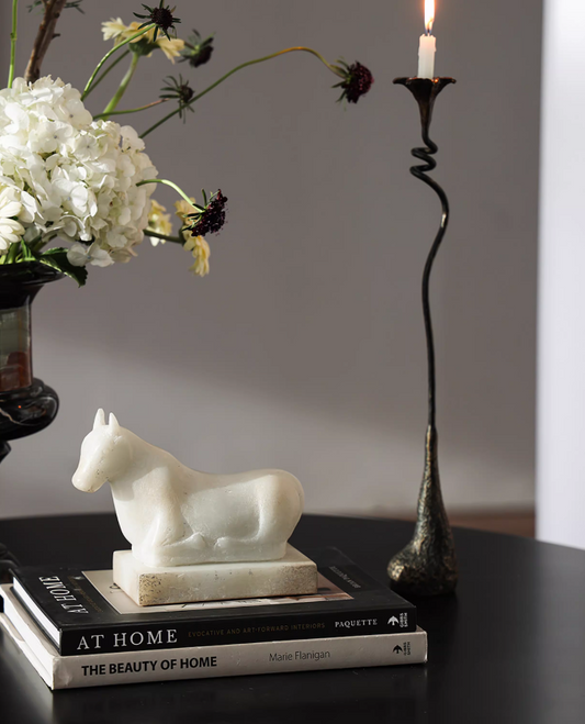 Prosper Ox – Jade-Style Modern Zodiac Bull Sculpture