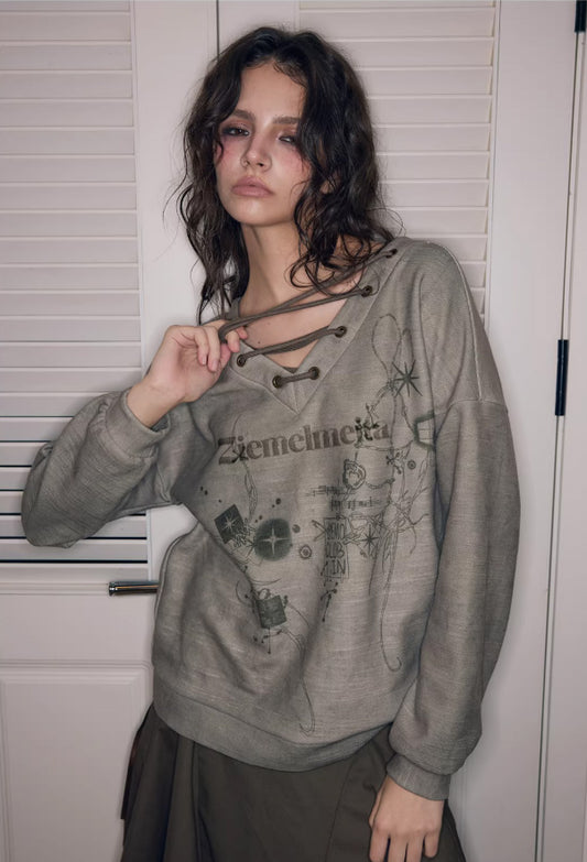 Urban Relic Metal-Laced Oversized Hoodie